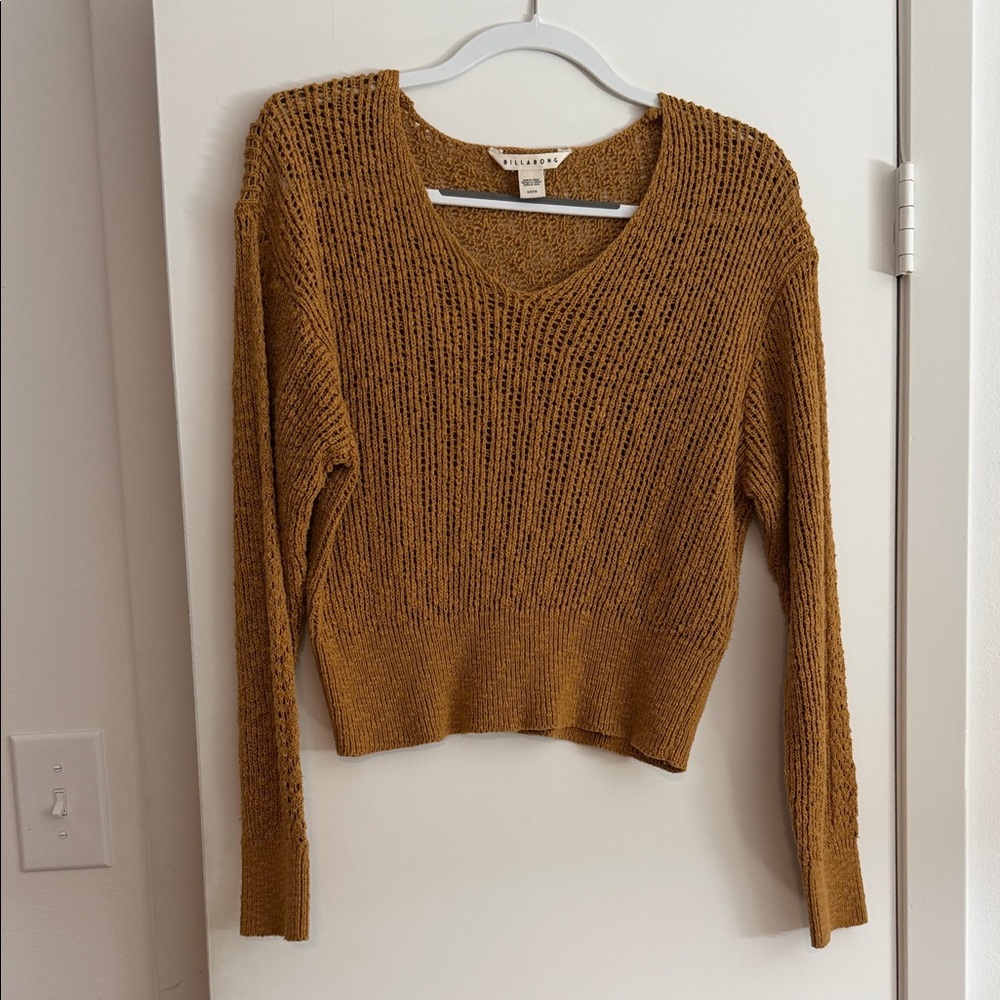 Mustard V-Neck Sweater